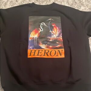 Black Heron Preston sweatshirt sz large